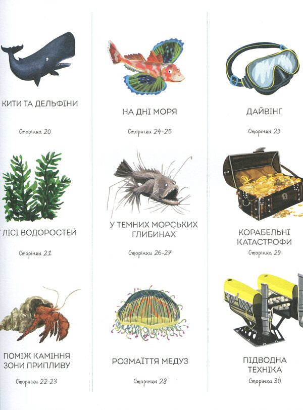 1000 names of the underwater world / 1000 назв підводного світу 978-617-7579-64-8-6