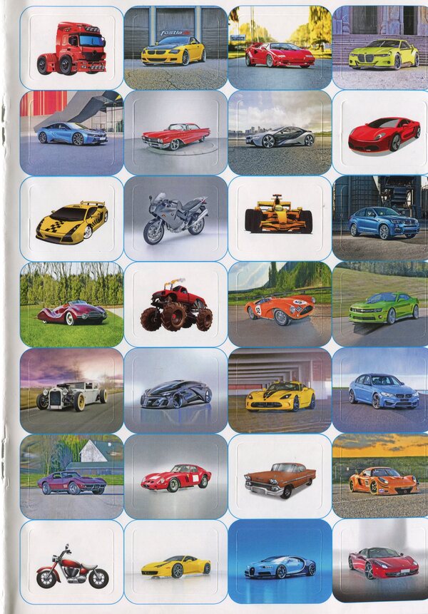 100% stickers.Cars and motorcycles / 100% наліпок. Автівки та мотоцикли 9786175368053-4