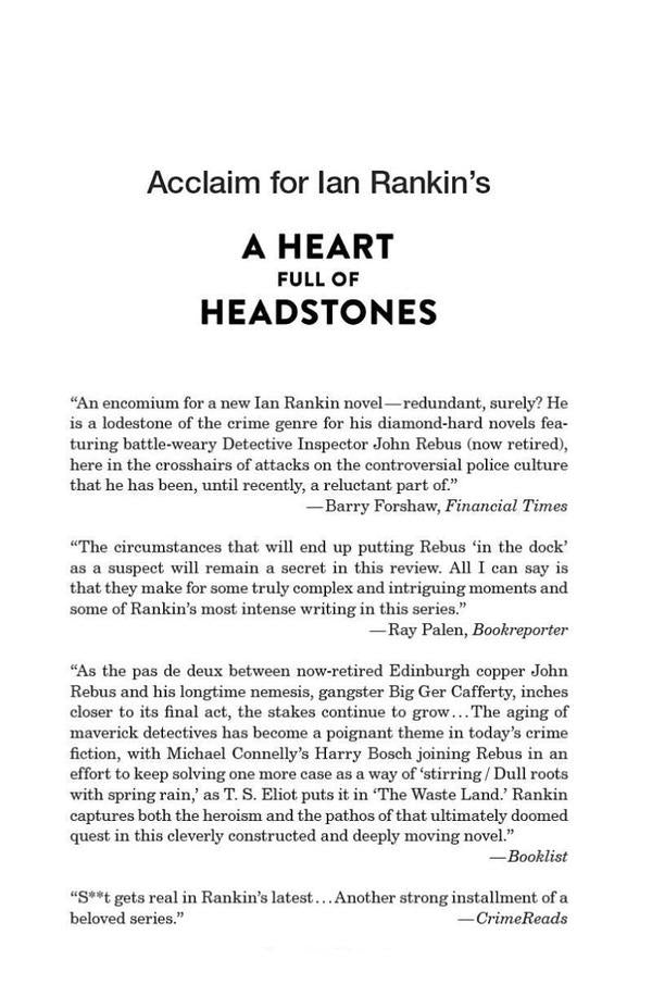 A Heart Full of Headstones / A Heart Full of Headstones Ян Рэнкин 9781398709386-6