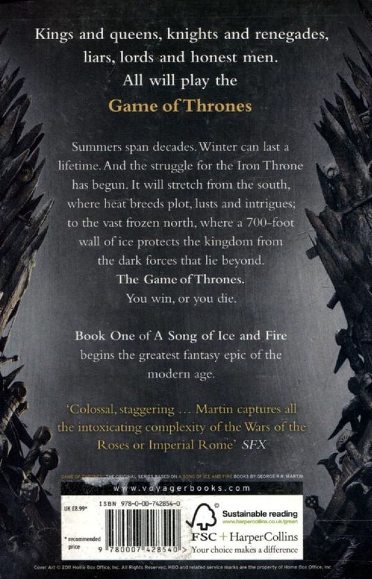 A Song of Ice and Fire. Book 1. A Game of Thrones / A Song of Ice and Fire. Book 1. A Game of Thrones Джордж Р. Р. Мартин 978-0-00-742854-0-2