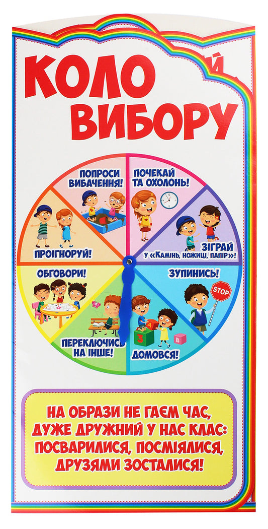 A set for decorating the classroom. 'Morning mood' stand. Rules of our class. Circle of choice' / Набір для оформлення класу. Стенд «Ранковий настрій. Правила нашого класу. Коло вибору» -2