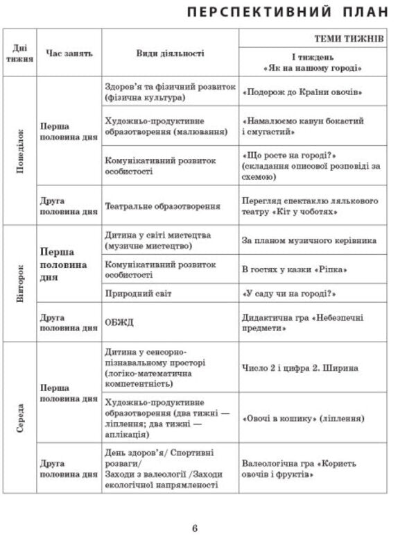 Advanced calendar planning. October. Middle age / Розгорнуте календарне планування. Жовтень. Середній вік Юлия Романова, Светлана Ванжа, О. Хрыстоева 9786170974761-6