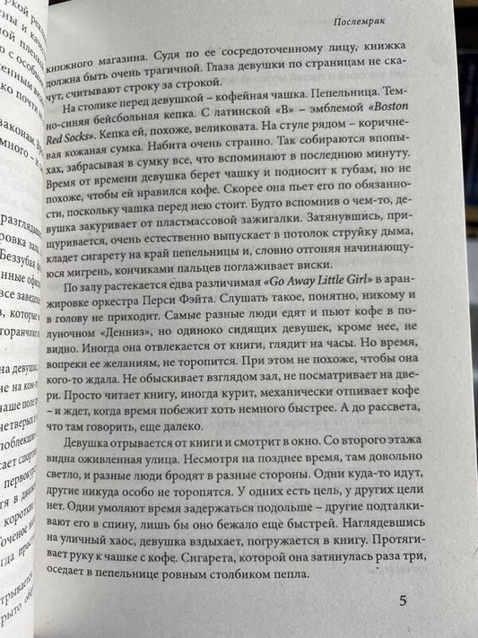 Afterglow Russian Language, Paperback, Gray Paper - Послемрак Русский язык, Мягкая обложка, Серая бумага Murakami Haruki - Мураками Харуки Does not apply-2