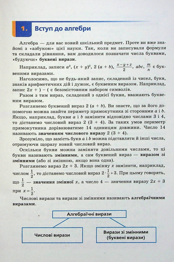 Algebra. 7th grade. A guide for advanced mathematics classes / Алгебра. 7 клас. Посібник для класів з поглибленим вивченням математики Аркадий Мерзляк, Виталий Полонский, Михаил Якир 9789664742563-6
