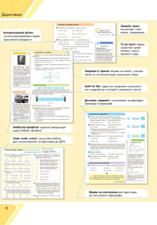 Algebra. Textbook 9th grade / Алгебра. Підручник 9 клас Юрий Захарийченко, Наталия Кинащук, Наталия Прокопенко 9786170933522-6