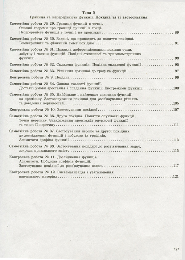Algebra and beginnings of analysis. Grade 10. Test control of learning results / Алгебра і початки аналізу. 10 клас. Тестовий контроль результатів навчання Альбина Гальперина 9789661789844-4