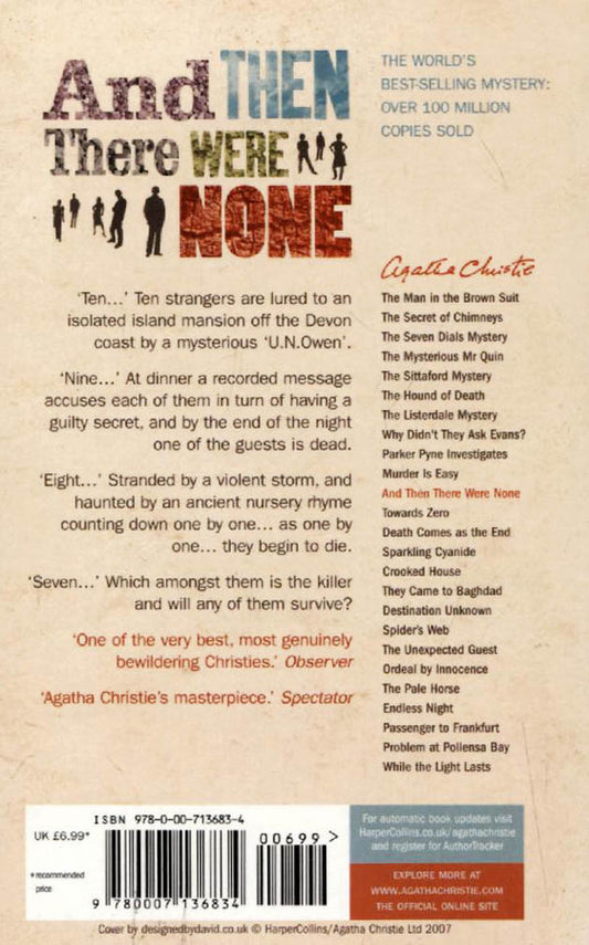 And Then There Were None Agatha Christie / Агата Кристи 9780007136834-2