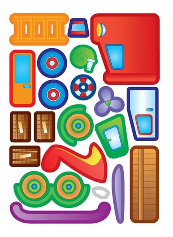 Applications-stickers.Transport / Аплікації-наліпки. Транспорт Елена Собчук 978-966-284-701-7-5