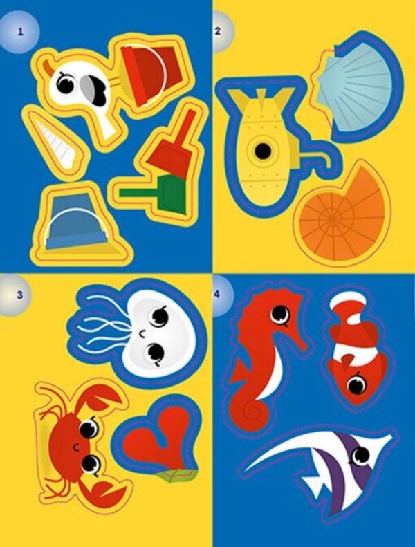 Applications With Stickers. Sea / Аплікації наліпками. Море Yulia Kasparova / Юлія Каспарова 9789667615932-6
