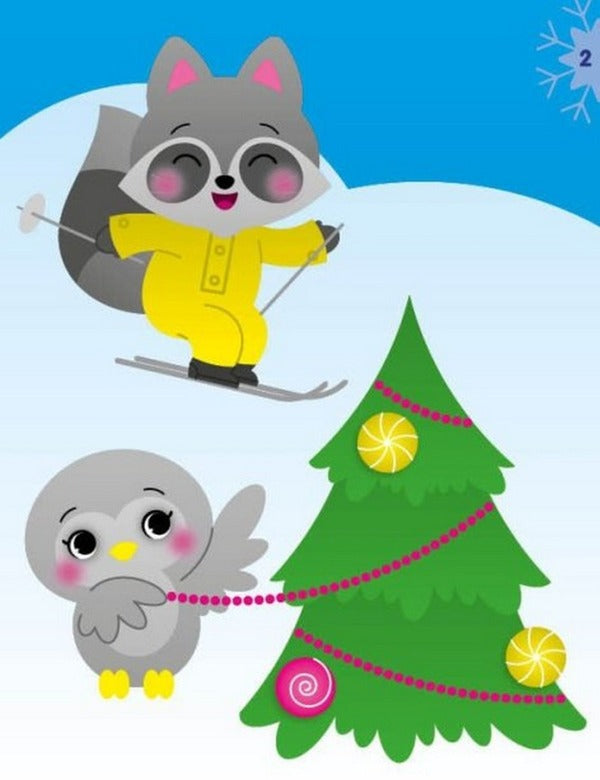 Applications with stickers. Raccoon / Аплікації наліпками. Єнот Юлия Каспарова 9789667510572-5