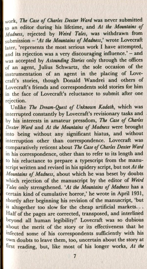 At the Mountains of Madness and Other Novels of Terror / At the Mountains of Madness and Other Novels of Terror Говард Лавкрафт 978-0-586-06322-4-6