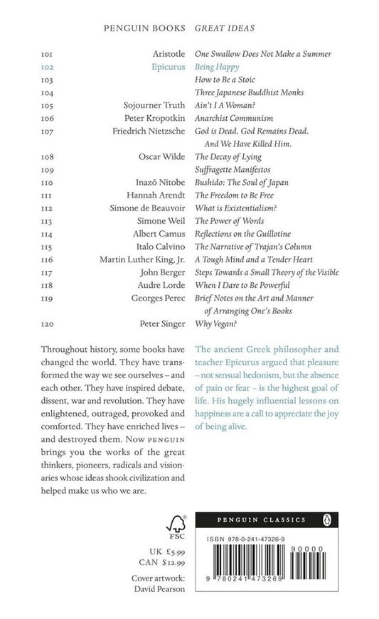 Being Happy Epicurus / Эпикур 9780241473269-2