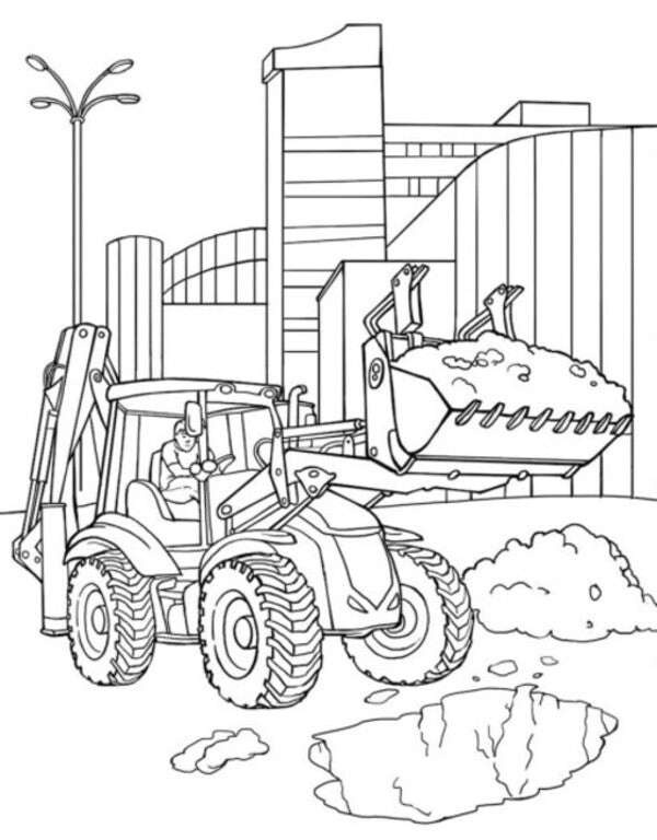 Big coloring book. Equipment and transport / Велика книга розмальовок. Техніка та транспорт Наталья Мусиенко 9789667615451-6