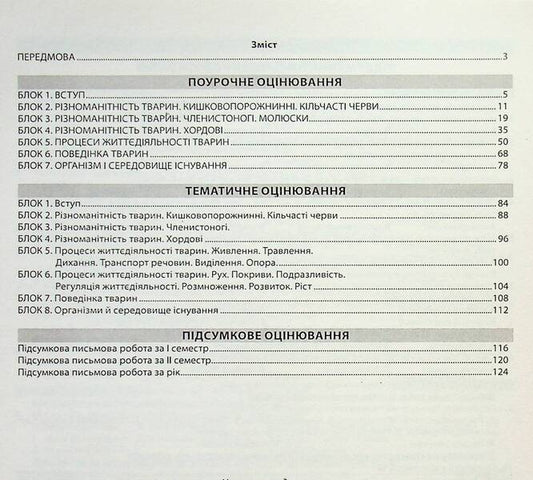 Biology. 7th grade. A collection of tasks for evaluating the educational achievements of students / Біологія. 7 клас. Збірник завдань для оцінювання навчальних досягнень учнів Валерий Соболь 978-617-539-215-7-2
