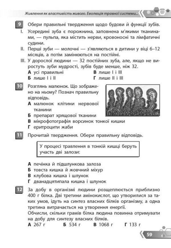 Biology 8Th Grade Collection Of Problems - Бологя 8 клас Збрник задач Olga Taglyna - Ольга Таглна 9786178933043-6