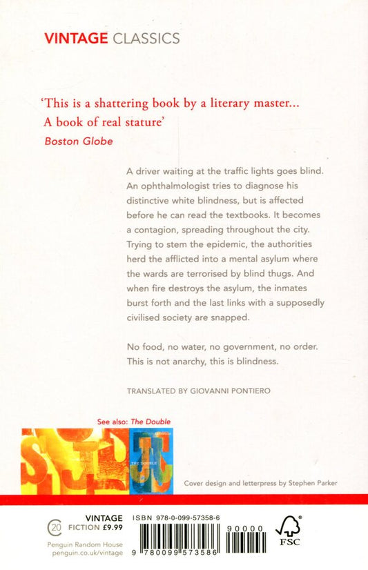 Blindness Jose Saramago / Жозе Сарамаго 9780099573586-2