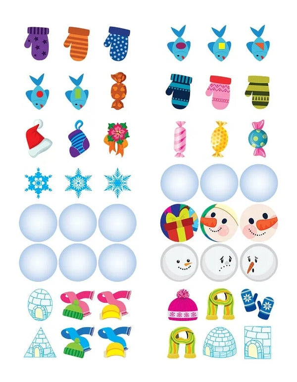 Book: Winter Entertainment Tasks For Children With Stickers. Book 1 / Книжка: Зимові розваги Завдання для дітей з наліпками. Книга 1 N. Marchenko / Н. Марченко 9786175243053-6