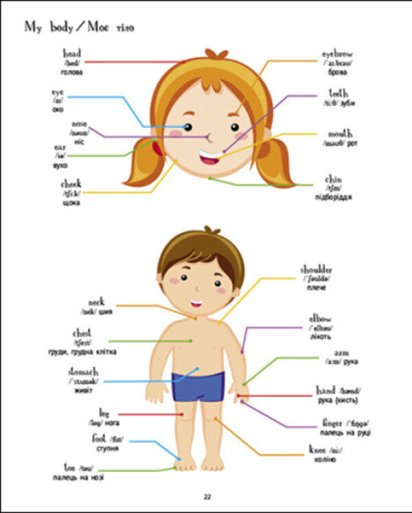 Book of English words in pictures / Книжка англійських слів у малюнках 978-617-09-7609-3-6