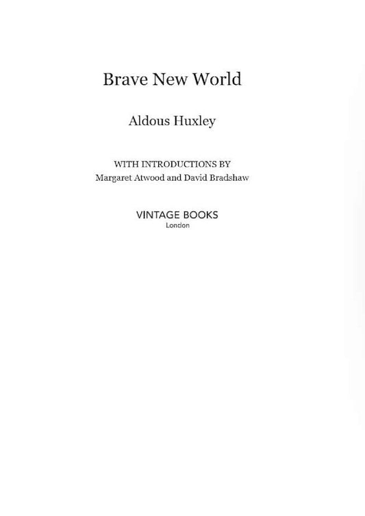 Brave New World / Brave New World Олдос Хаксли 9780099477464-2