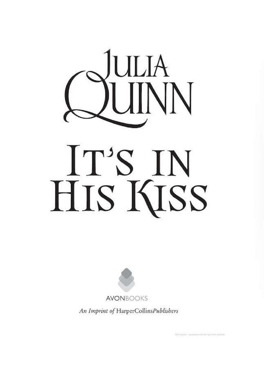 Bridgerton. It's In His Kiss. Book 7 / Bridgerton. It's In His Kiss. Book 7 Джулия Куин 9780349429489-2