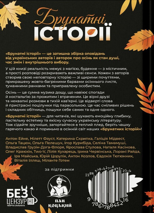 Brown Stories - Брунатн стор Creative community Bezcensurnye - Творче спвтовариство Безцензурн 9786178845216-2