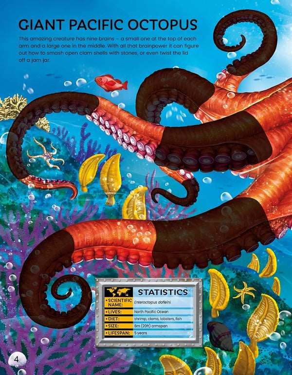 Build Your Own Sea Creatures. Sticker Book Simon Tudhope / Саймон Тадхоуп 9781474998789-6