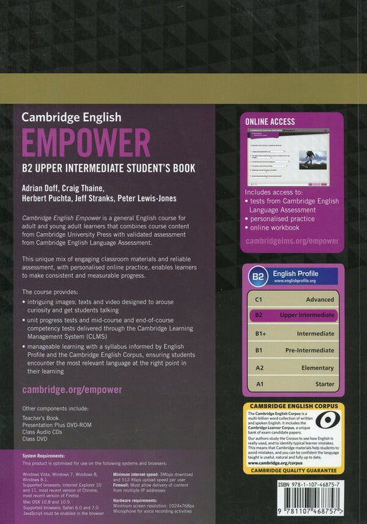 Cambridge English Empower B2 Upper-Intermediate. Student's Book Adrian Doff, Craig Tyne / Эдриан Дофф, Крейг Тайн 9781107468757-2