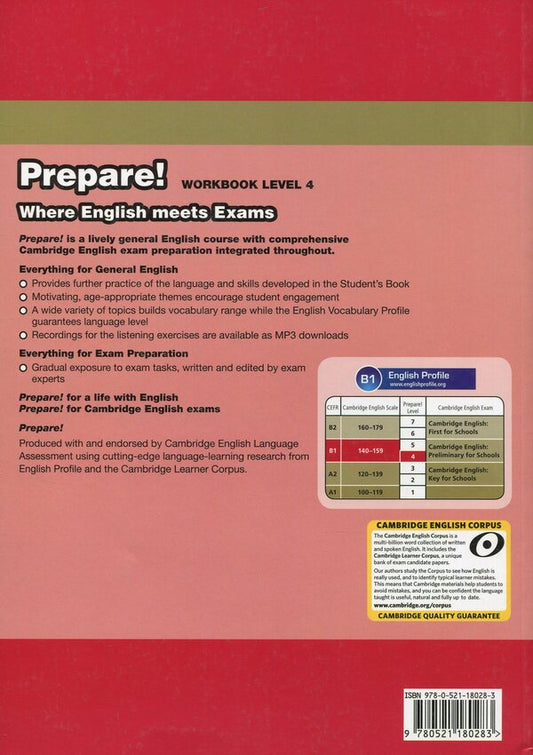 Cambridge English Prepare! Level 4. Workbook with Downloadable Audio / Cambridge English Prepare! Level 4. Workbook with Downloadable Audio Ники Джозеф 978-0-521-18028-3-2