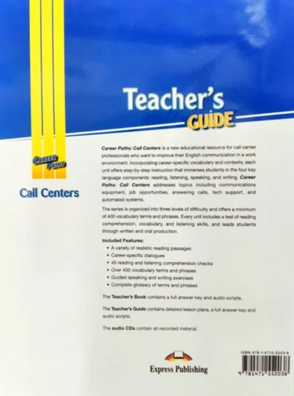 Career Paths. Call Centers. Teacher's Guide / Career Paths. Call Centers. Teacher's Guide Вирджиния Эванс, Дженни Дули, Сара Миранда 9781471552038-2