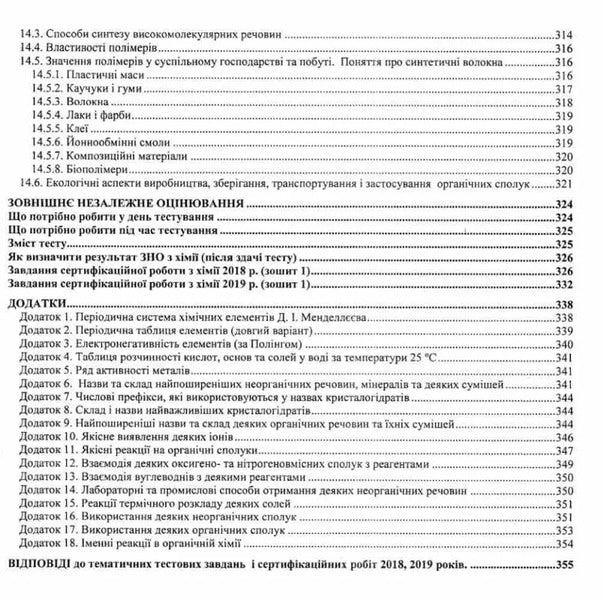 Chemistry. Comprehensive publication for preparation for the 2024 ZNO / Хімія. Комплексне видання для підготовки до ЗНО 2024 Ольга Березан 9789660735033-6