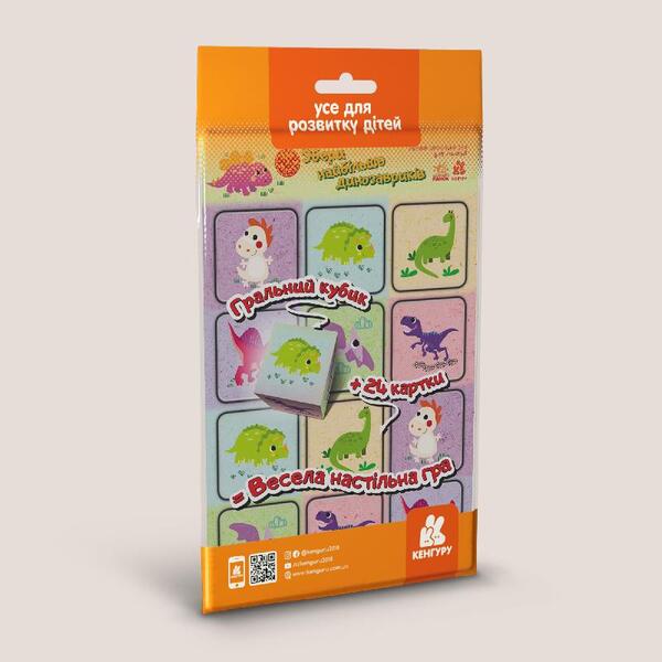 Collect the most dinosaurs. Game on the road / Збери найбільше динозавриків. Гра в дорогу 9789667494209-1