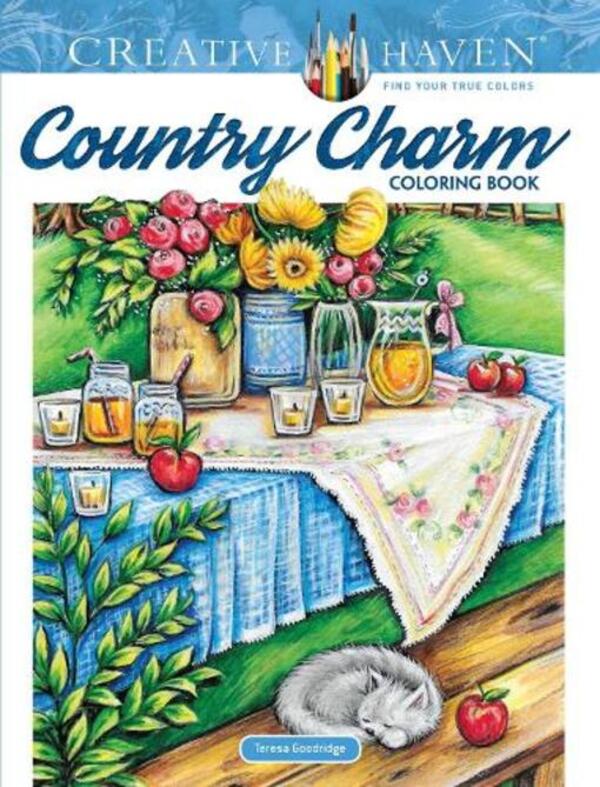 Creative Haven Country Charm Coloring Book Teresa Gudridge / Тереза Гудридж 9780486821689-1