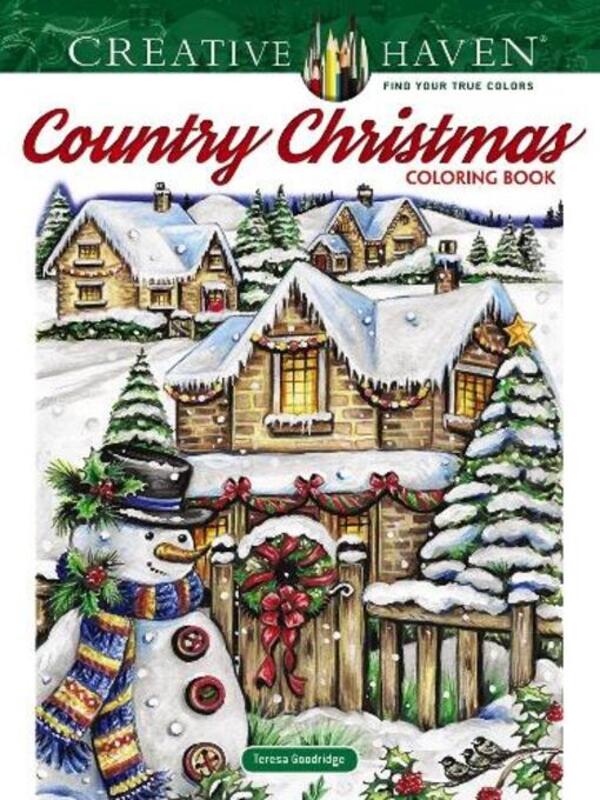 Creative Haven Country Christmas Coloring Book Teresa Gudridge / Тереза Гудридж 9780486832524-1