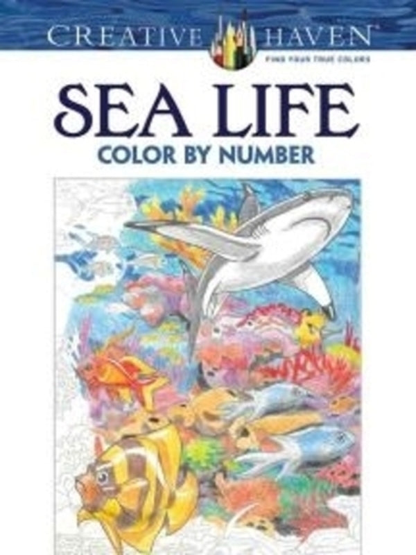 Creative Haven Sea Life Color By Number Coloring Book George Toufexis / Джордж Туфексис 9780486797953-1
