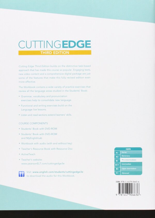 Cutting Edge Pre-Intermediate Workbook With Key Peter Moore, Anthony Cosgrove, Sarah Cunningham - Питер Мур, Энтони Косгроув, Сара Каннингэм 9781447906636-1