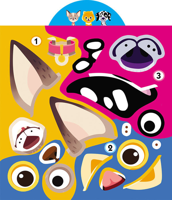 Development game. Dogs 57 large stickers / Грайка-розвивайка. Песики. 57 великих наліпок 978-966-987-556-3-6