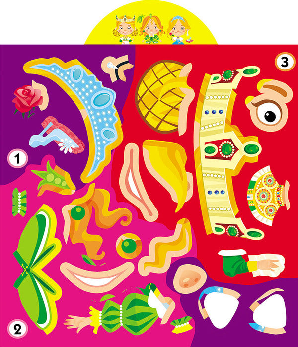 Development game. Princesses. 77 large stickers / Грайка-розвивайка. Принцеси. 77 великих наліпок 978-966-987-562-4-6