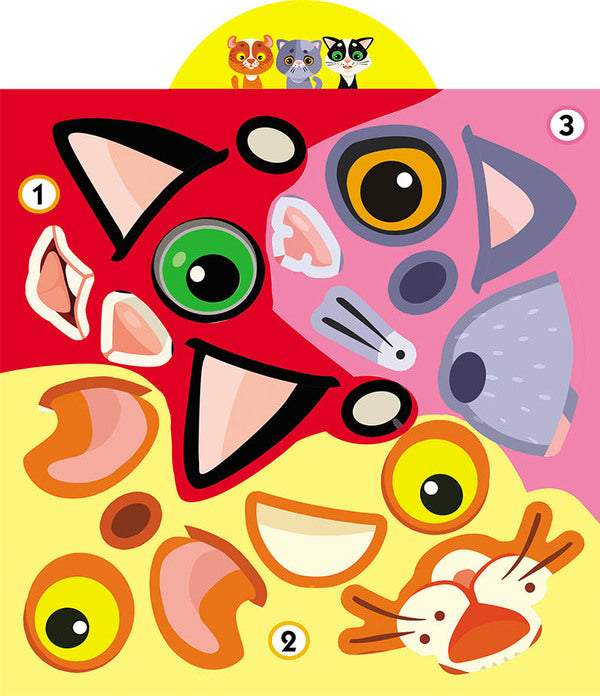 Development game. cats 69 large stickers / Грайка-розвивайка. Котики. 69 великих наліпок 978-966-987-558-7-6