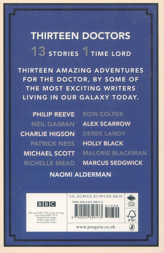 Doctor Who: Thirteen Doctors 13 Stories / Doctor Who: Thirteen Doctors 13 Stories Холли Блэк, Наоми Алдерман, Мэлори Блэкман 9780241356173-2