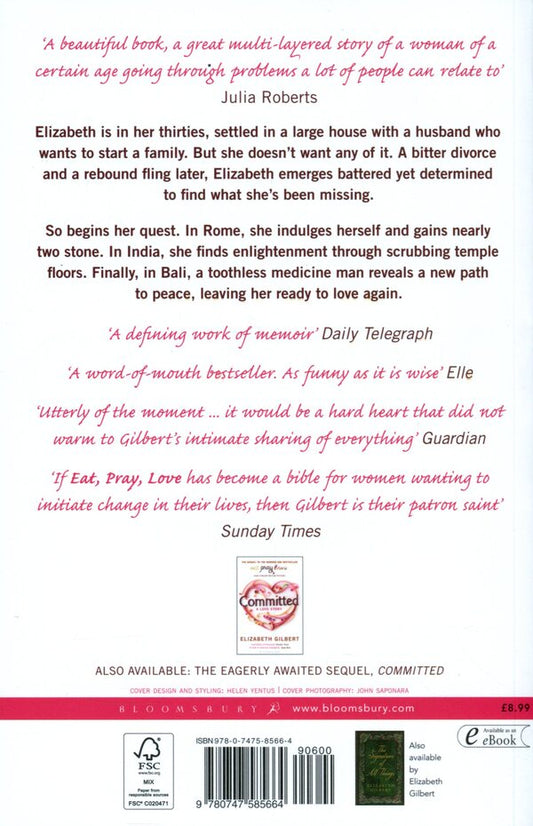 Eat Pray Love. One Woman's Search for Everything / Eat Pray Love. One Woman's Search for Everything Элизабет Гилберт 9780747585664-2