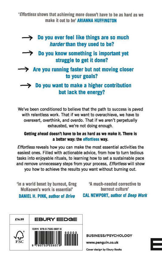 Effortless. Make It Easier to Do What Matters Most ('Without fuss' to my original by the author of the best-selling book 'Essentialism') / Effortless. Make It Easier to Do What Matters Most ('Без зусиль' мовою оригіналу від автора бестселера 'Есенціалізм') Грег МакКеон 978-0-7535-5837-9-2