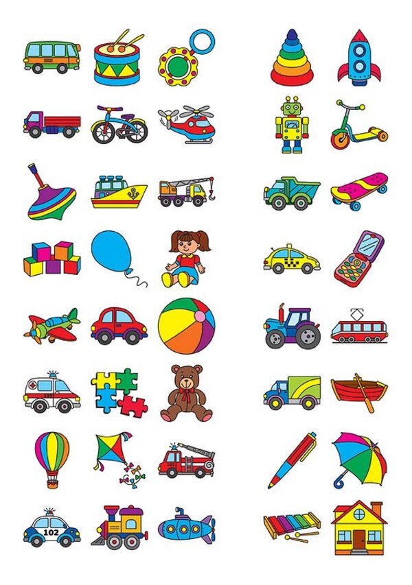 English for Kids. Toys and transport. Toys and Transport (+ stickers) / English for Kids. Іграшки і транспорт. Toys and Transport (+ наліпки) Лариса Зиновьева 978-966-284-625-6-6