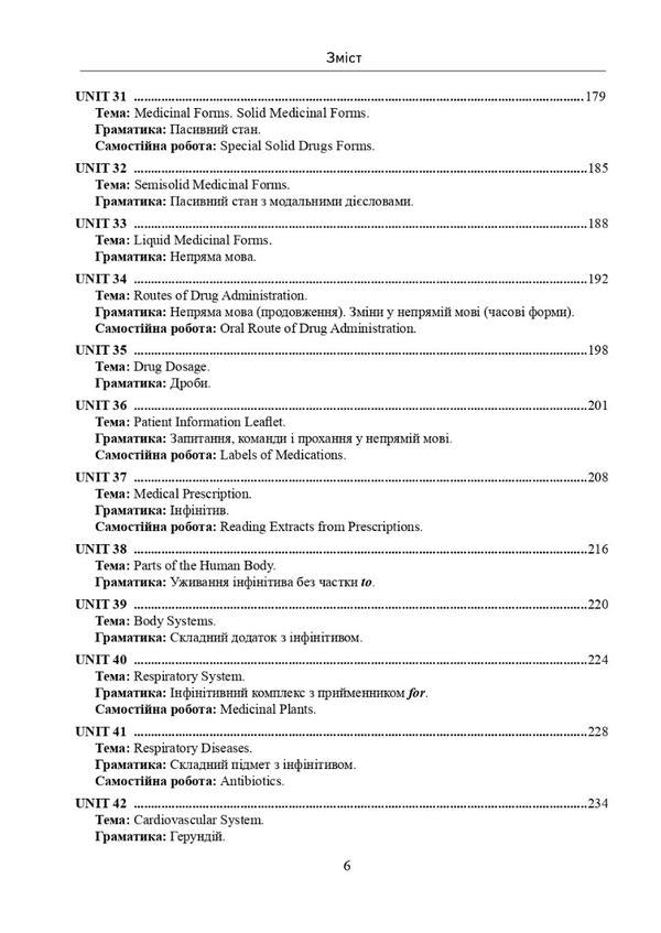 English for Pharmaceutical and Medical Students. English language for pharmacists and medical students / English for Pharmaceutical and Medical Students. Англійська мова для студентів-фармацевтів і медиків И. Швед 978-617-505-898-5-6