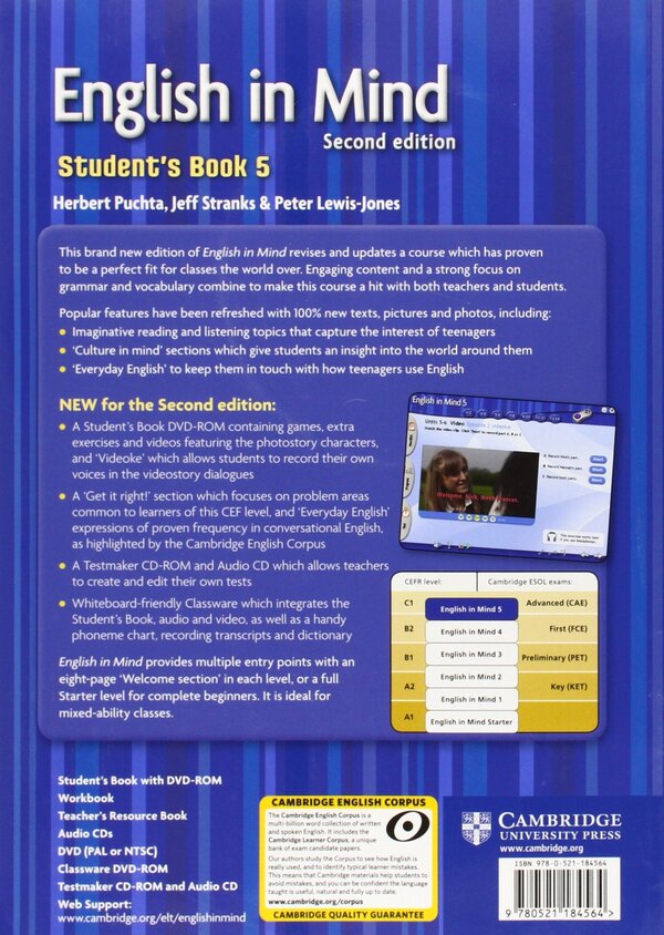 English in Mind Level 5 Student's Book / English in Mind Level 5 Student's Book Герберт Пюте 978-0521184564-2