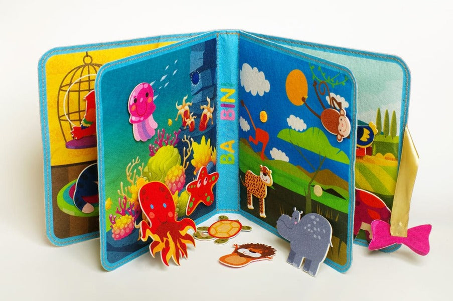 Felt book with Velcro 'Who lives where?' / Фетрова книга з липучками 'Хто де живе?' 9789664403976-4