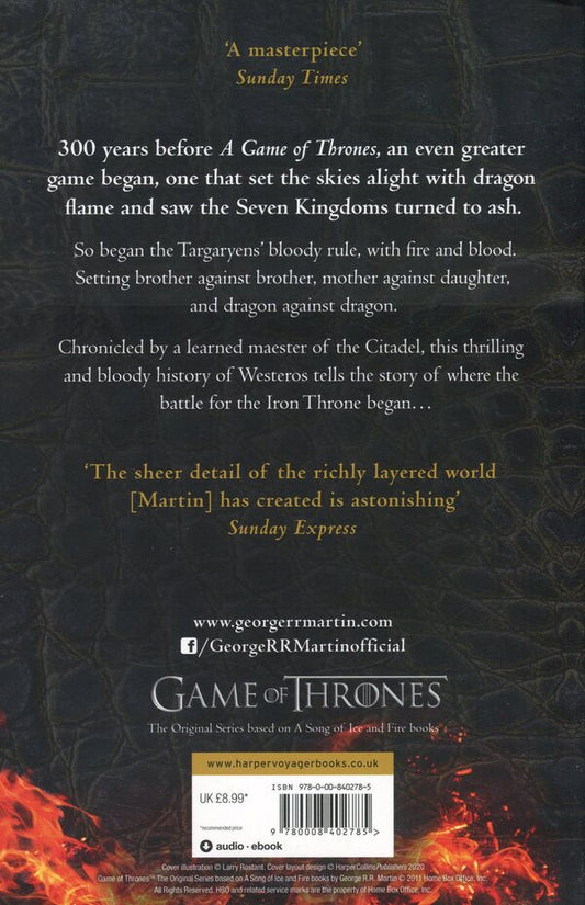 Fire And Blood George R. R. Martin / Джордж Р. Р. Мартин 9780008402785-2