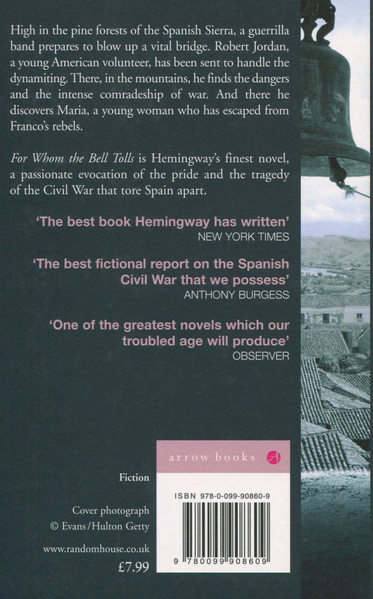 For Whom The Bell Tolls Ernest Hemingway - Эрнест Хемингуэй 9780099908609-2