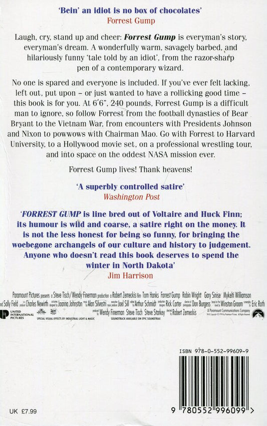 Forrest Gump / Forrest Gump Уинстон Грум 9780552996099-2