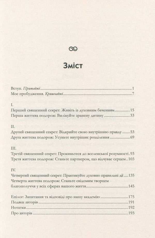 Four sacred secrets.For love and prosperity.A guide to living in beautiful condition / Чотири священні секрети. Для любові та процвітання. Путівник до життя у красивому стані Притаджи, Кришнаджи 978-966-500-860-6-6