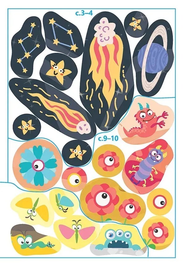 Funny Monsters (+ Stickers) / Кумедні чудовиська (+ наліпки) / Author not specified 9789669892461-5